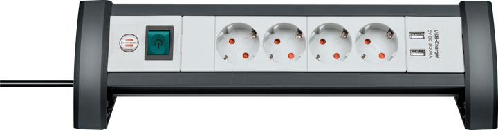 Actual product image Brennenstuhl Premium Office Line (6x, USB-A, 1.80 m)