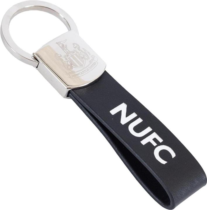 Actual product image Newcastle United FC Crest Leather Strap Keyring