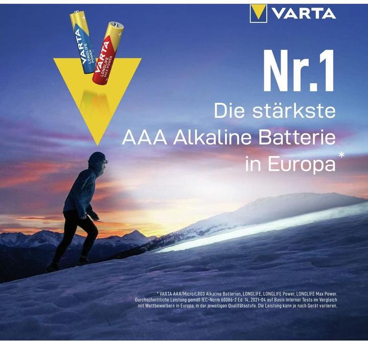 Image du produit Varta Pile micro (AAA) Alkali-Ma (40 pcs, AAA / LR03 / Micro / R03 / AM4 / MN2400 / KR03, 1260 mAh)