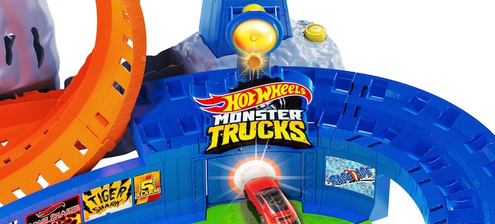 Produktbild Hot Wheels Monster Trucks Vulkan Arena Spielset