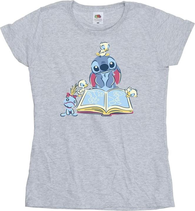 Immagine prodotto Disney Lilo & Stitch Reading A Book Maglietta Donna (XL)