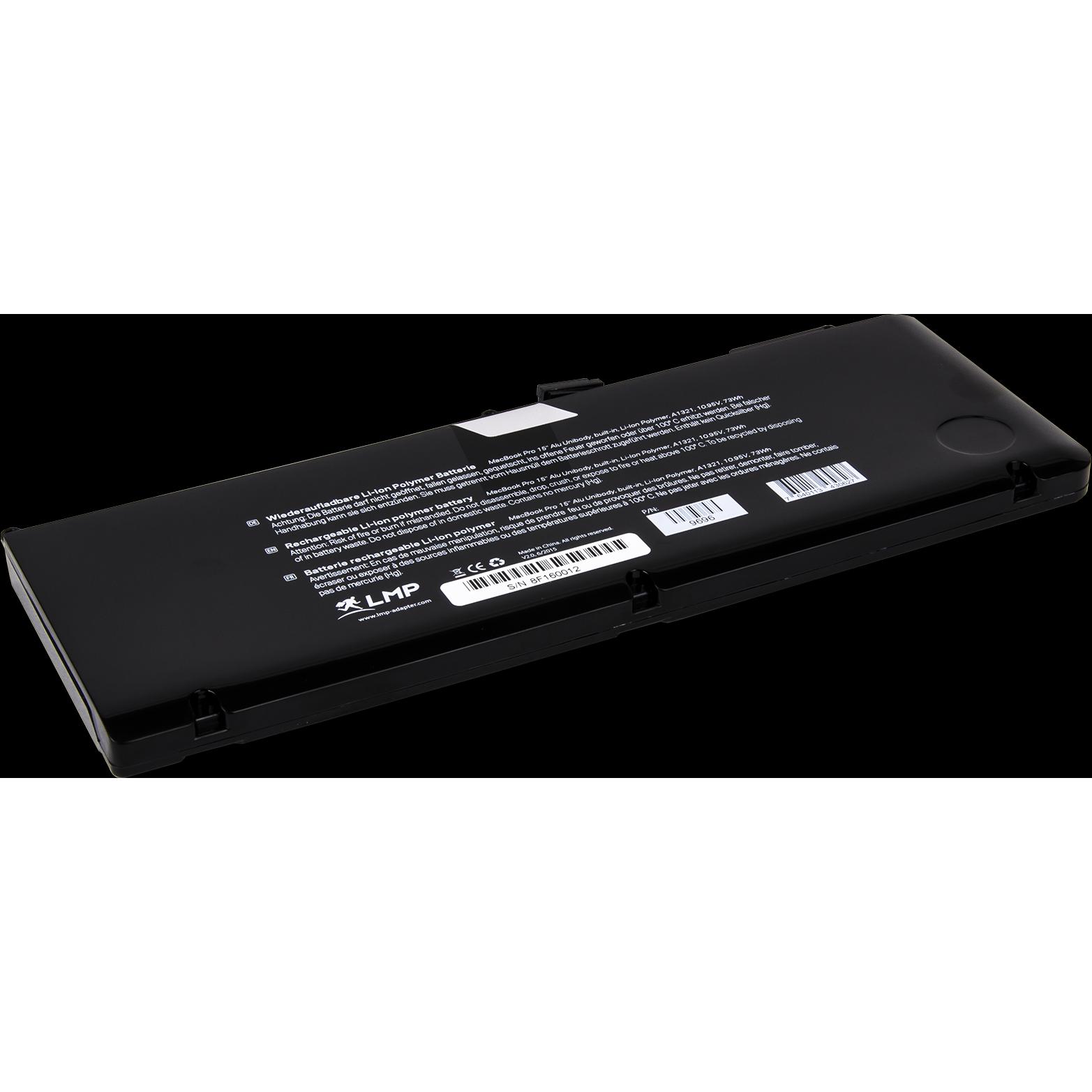 LMP A1321 (6 Zellen, 6660 mAh), Notebook Akku, Schwarz