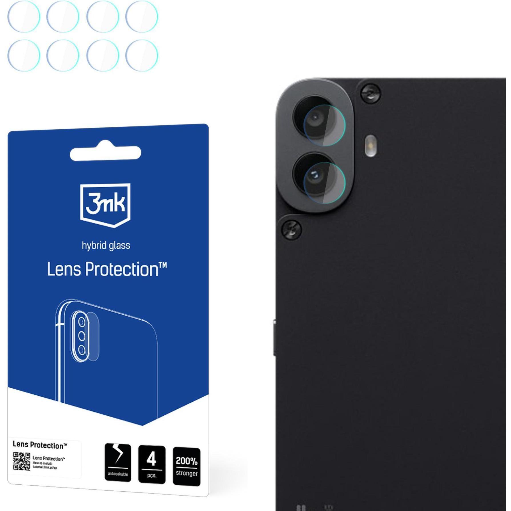3Mk Trasparente Niente Cmf Telefono 1 - Protezione Lente (4 Pz., Nothing Cmf Phone 1), Pellicola Protettiva Smartphone,