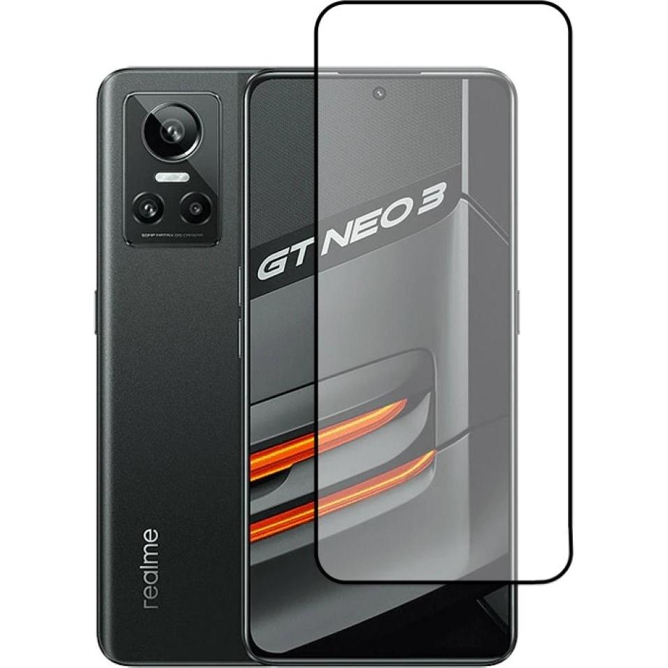 Thumbnail - Screenguard Realme GT Neo 3 Full Screen Panzerglas Schutzfolie 2.5D 9H (1 Stück, Realme GT Neo 3), Smartphone Schutzfoli...