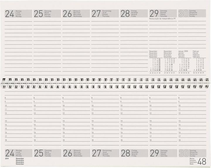 Produktbild Biella Pultkalender Seplana (A4, Weicher Einband, Französisch, Italienisch, Deutsch, Englisch)