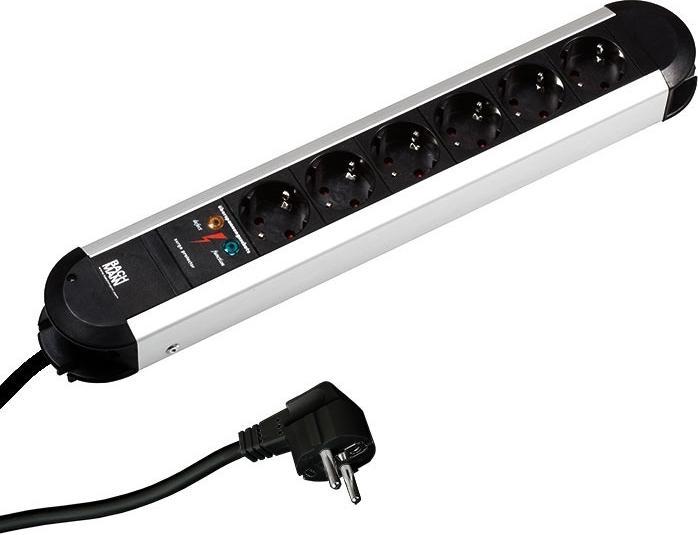 Actual product image Bachmann PRIMO extension cord (6x, CEE 7/3, Type 13, 1.75 m)