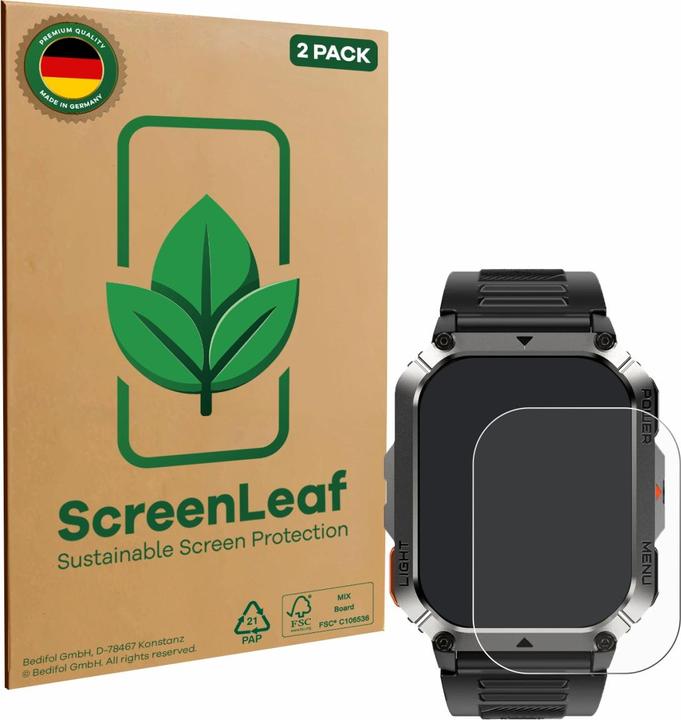 Produktbild ScreenLeaf Schutzfolie nachhaltiger Displayschutz Display Schutz Folie Klar Transparent