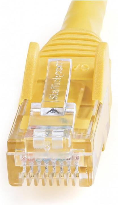 Actual product image StarTech 1 m yellow snagless Cat6 UTP patch cable - ETL-tested - N6PATC1MYL (UTP, CAT6, 1 m)