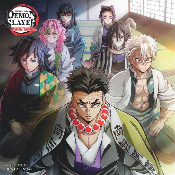 Demon Slayer Broschurkalender 2026 (Weicher Einband, Englisch)