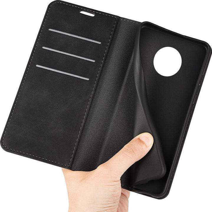 Actual product image Cover-Discount Nokia G50 - Silky Stand Flip Case Cover black (Nokia G50)