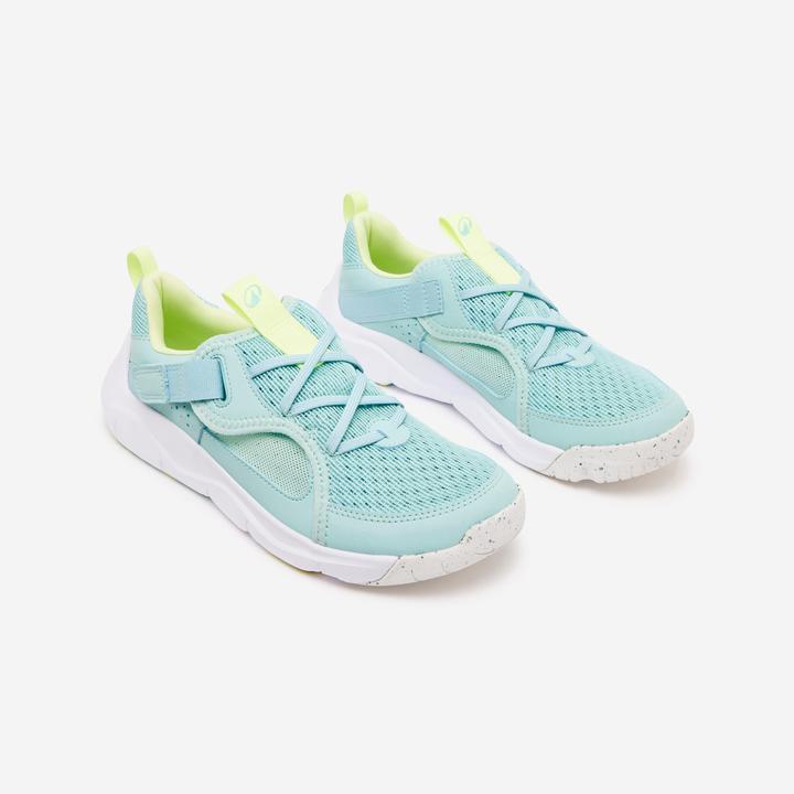 Actual product image Decathlon Kids velcro trainers - Playful Summer turquoise (28)