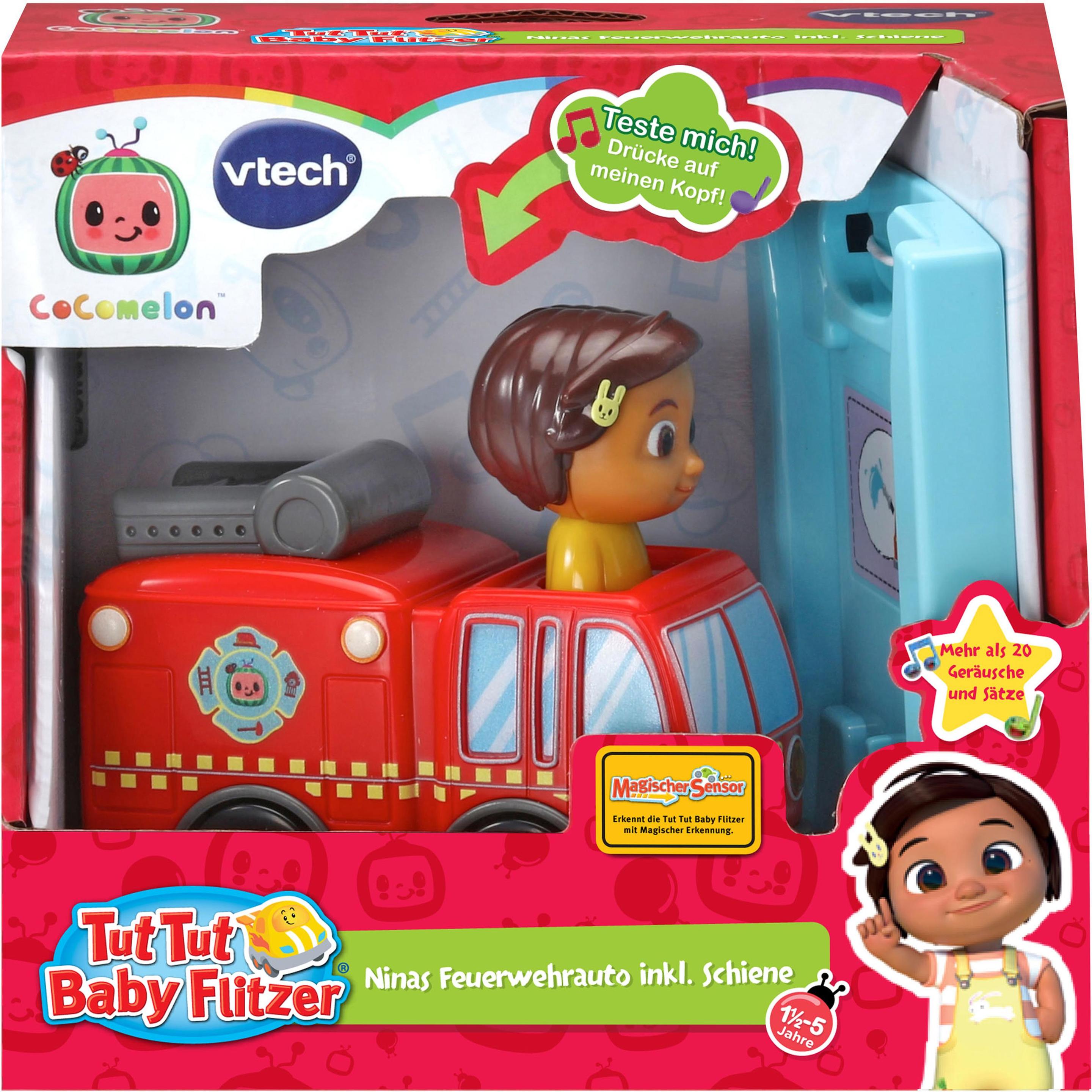 Thumbnail - VTech Tut Tut Baby Flitzer - CoComelon Ninas Feuerwehrauto inkl. Schiene