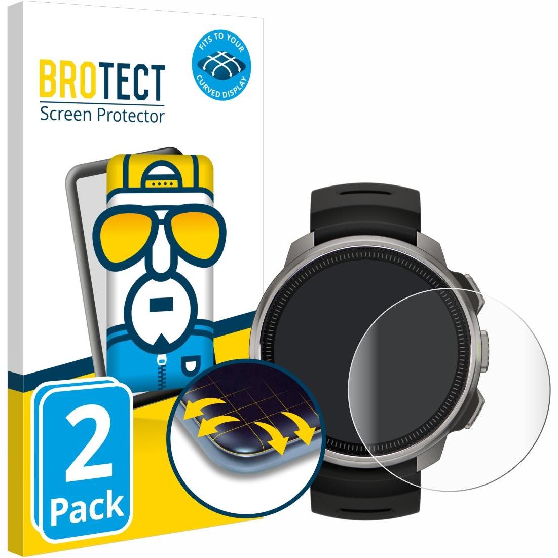 BROTECT Full-Screen Displayschutz, Smartwatch Schutzfolie, Transparent