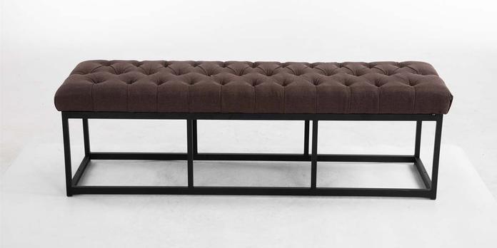 Actual product image Swisshandel24 Bench Amun fabric B150, brown (150 cm)