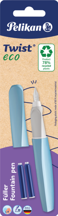 Actual product image Pelikan Filler cartridge Twist Eco + 2 TP/B (Multicoloured, 1 x)