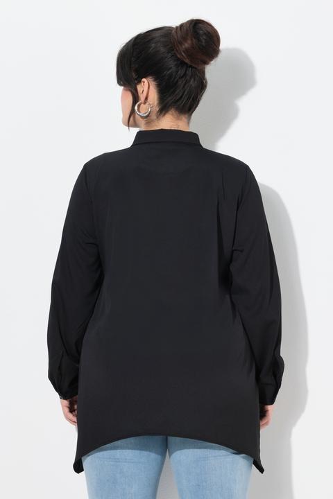 Actual product image Angel of Style Bluse, A-Linie, Metallic-Schriftzug, Zipfelsaum (52)