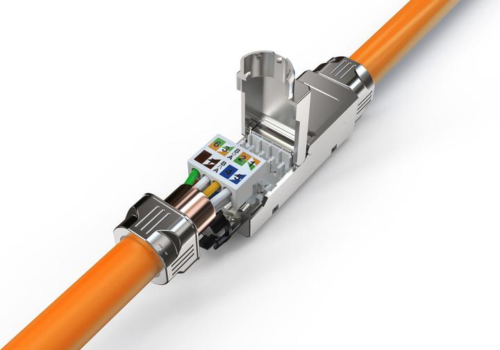 Produktbild Digitus CAT 6A CAT-Verbinder (Kupplung für Feldanwendungen), 500 MHz (Netzwerkkabel)