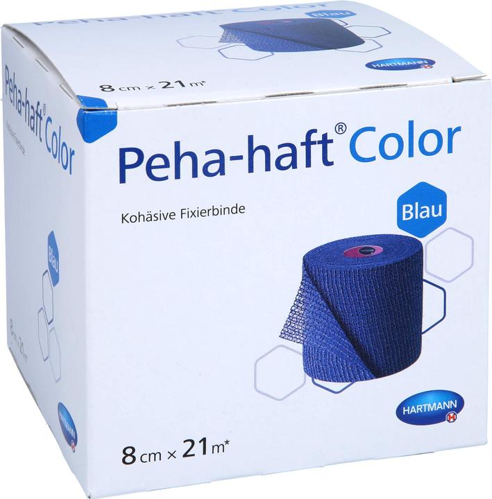Produktbild Hartmann color Fixierbinden 20 m x 8 cm / blau