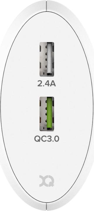 Produktbild Xqisit Wall Charger 2.4A Dual USB+QC 3.0 (5 W)