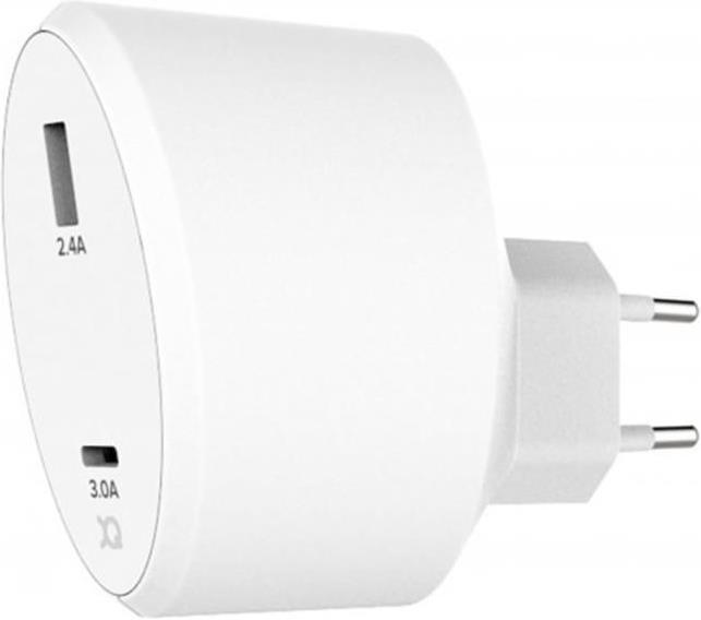 Xqisit Wall Charger 5.4A Dual USB+USB C