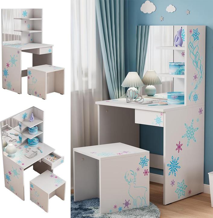 Immagine prodotto Oskar-Store Schneeflocke mit Hocker (55 x 40 x 103 cm)