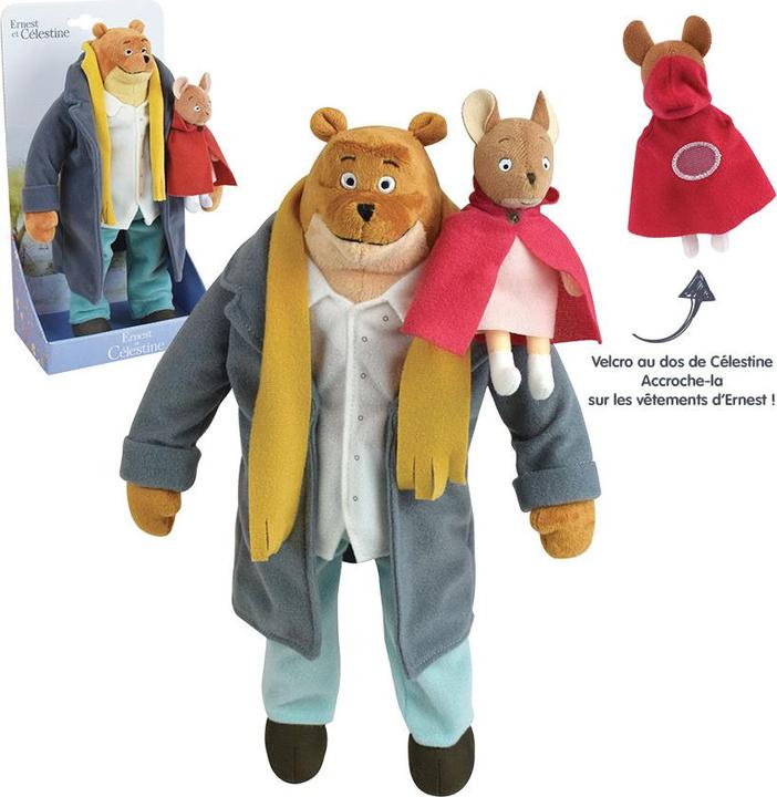 Immagine prodotto Jemini Peluche Ernest 31 cm Con Celestino 10 cm (31 cm)