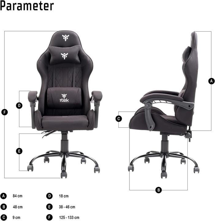 Immagine prodotto Itek Fauteuil Gamer compatibile Rombo FF10 (Noir)