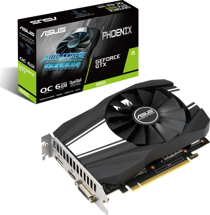 Actual product image ASUS GeForce PH GTX 1660 O6G (6 GB)