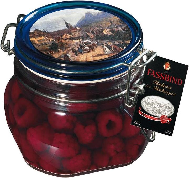 Produktbild Fassbind Himbeeren im Himbeergeist 500g