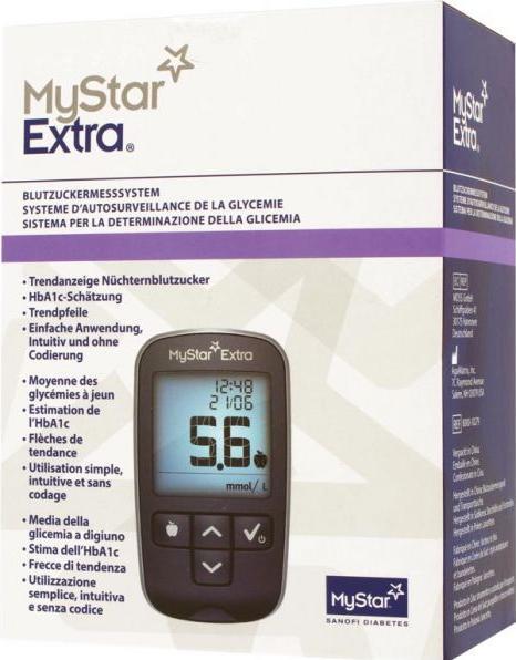 Produktbild MyStar Extra Kit Blutzuckermesssystem (Blutzuckermessgerät)