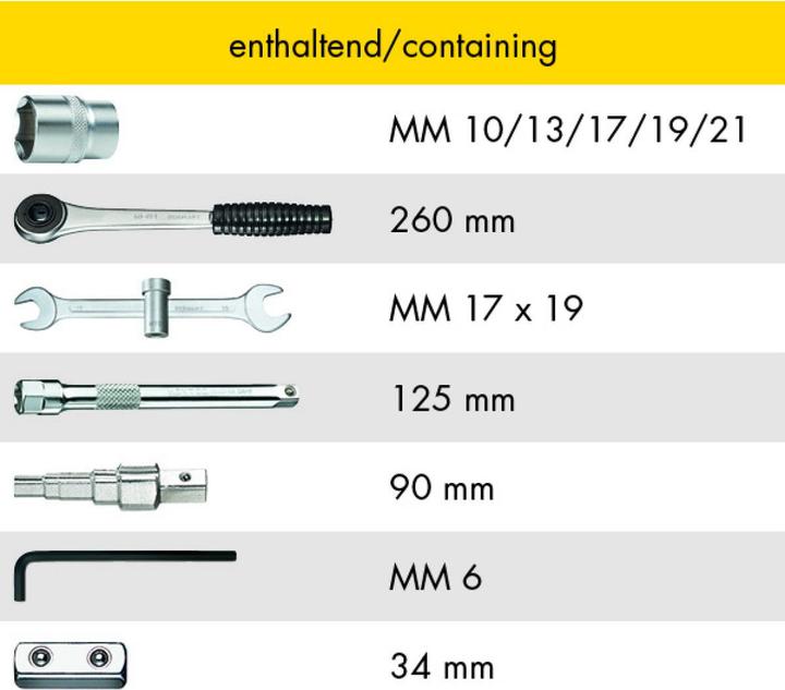 Actual product image HEYTEC Sanitary set, 11 pcs. (11 pieces)