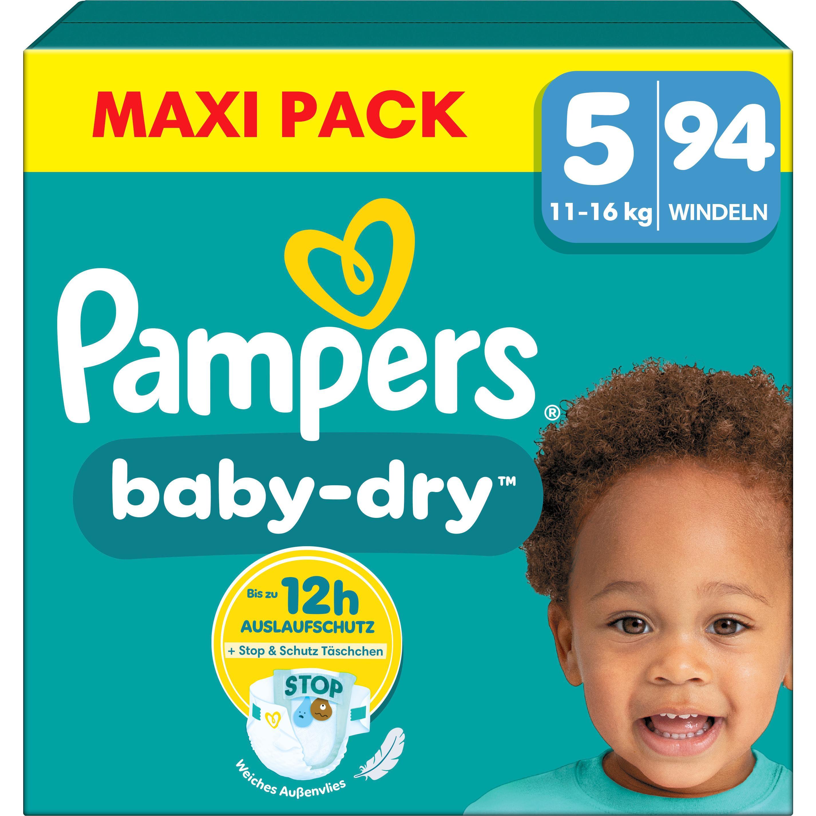 Pampers Baby-Dry (Gr. 5, Halbmonatsbox, 94 Stück)