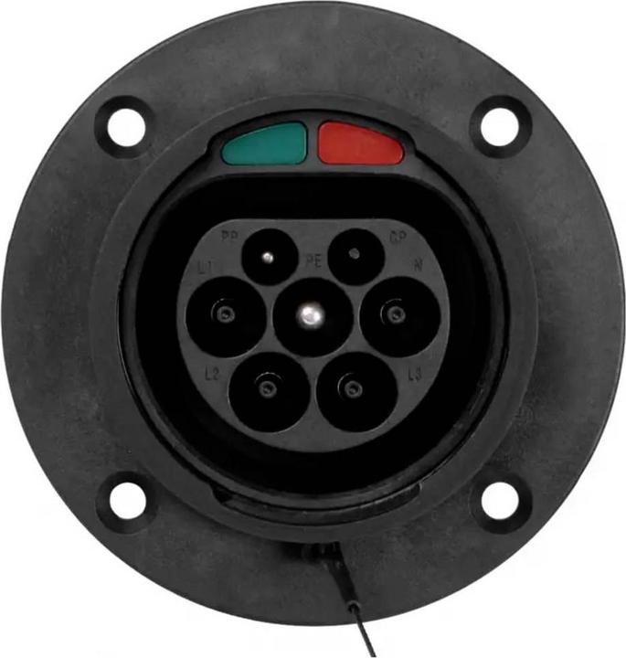 Produktbild Akyga Gniazdo Type2 do ładowania samochodów elektrycznych AK-SC-E26 3-fazowe 32A męskie