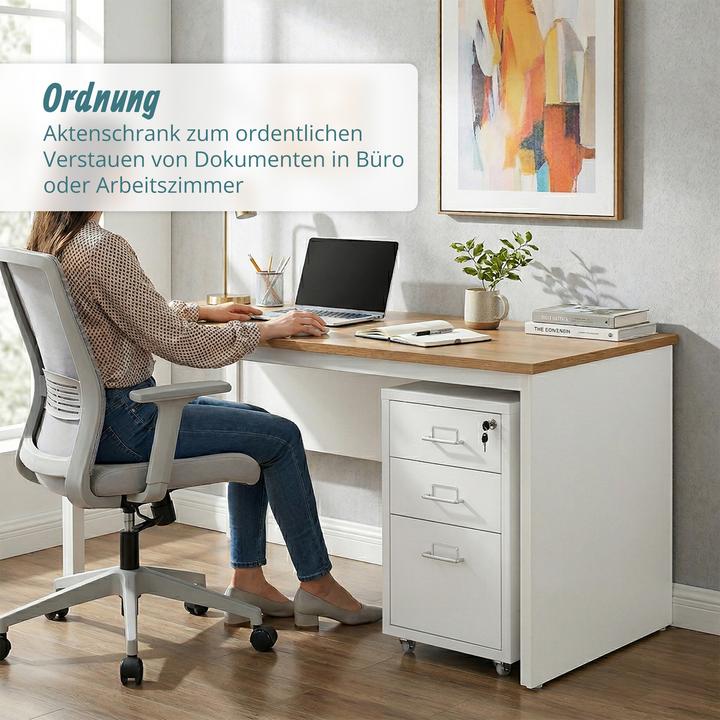 Produktbild Relaxdays Rollcontainer (28 x 41 x 45.50 cm)