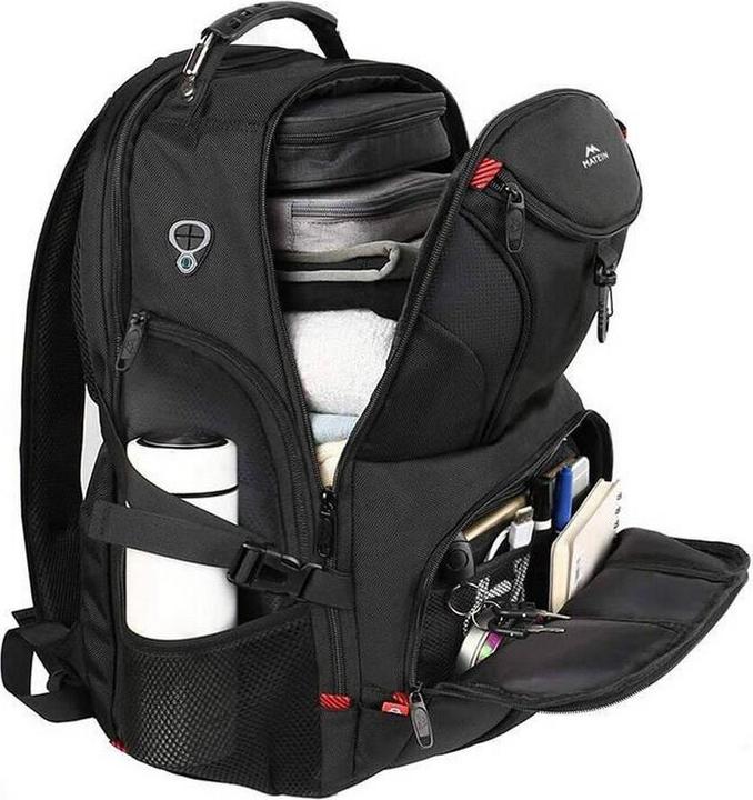 Immagine prodotto Matein 17" zaino da viaggio per laptop 1211 Nero (45 l)