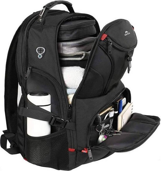 Actual product image Matein 17" laptop travel backpack 1211 Black (45 l)