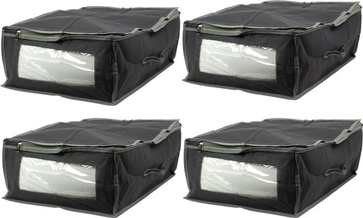 Actual product image Excellent Houseware Set of 4 underbed drawers with viewing window (38 cm, 38 l, 4x)