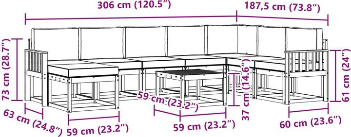 Produktbild vidaXL Ecksofa