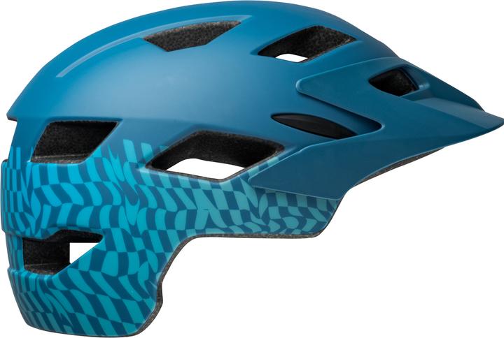 Quadrillé, Bleu mat, ondulé