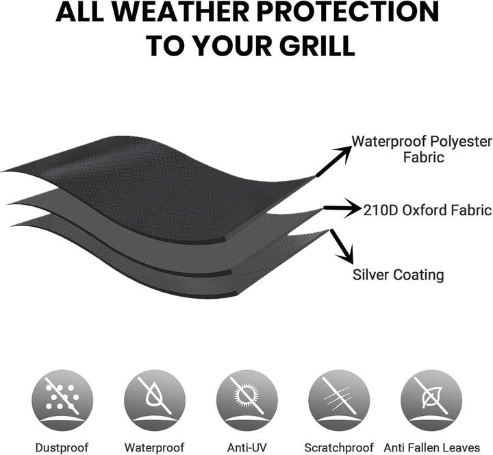 Produktbild Amnzolxy Wetterfeste Grillabdeckung (100x60x90 cm)
