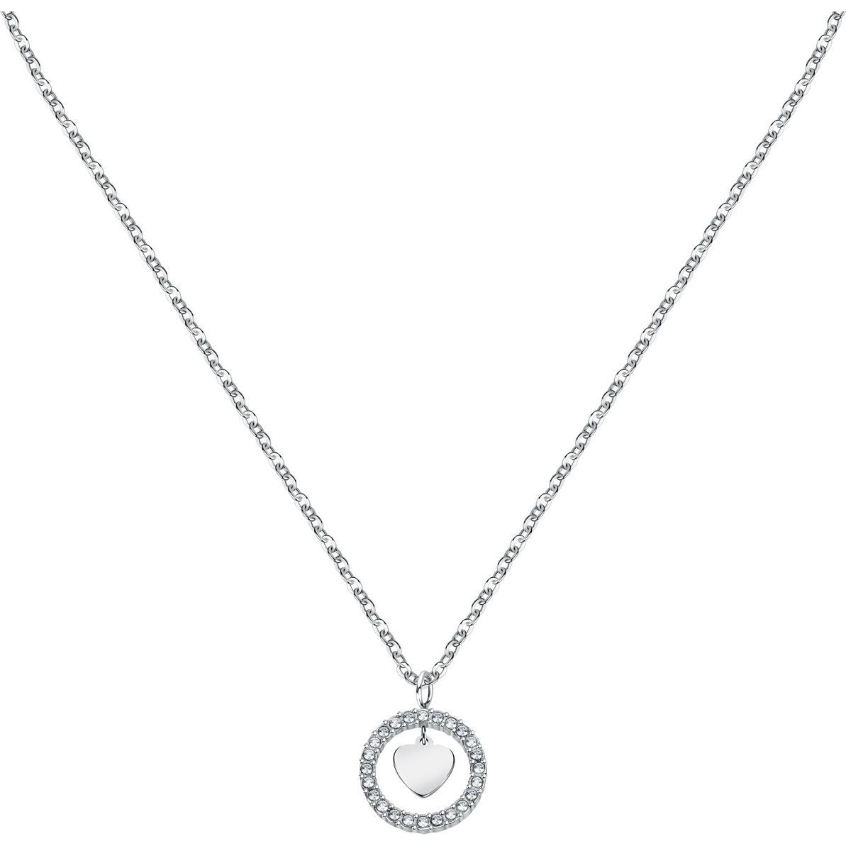 La Petite Story, Halsschmuck, Love Heart Halskette, (Edelstahl, 40 - 45 cm)