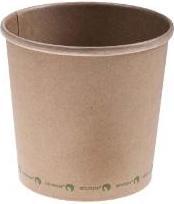 Produktbild Naturesse Baeger Pap/CPLA Soup-To-Go 950 ml 32 oz Ø118 mm Bionedbrydelig Brun,375 stk/krt