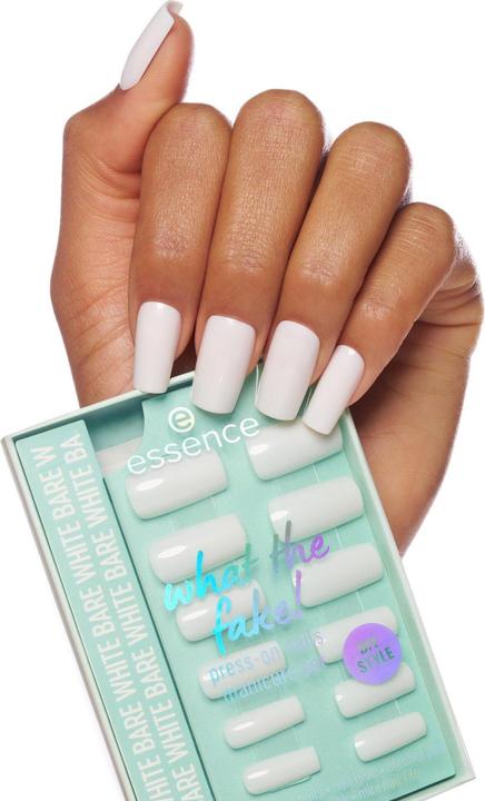 Produktbild essence what the fake! PRESS-ON NAILS manicure set (Kunstnägel, Weiss)