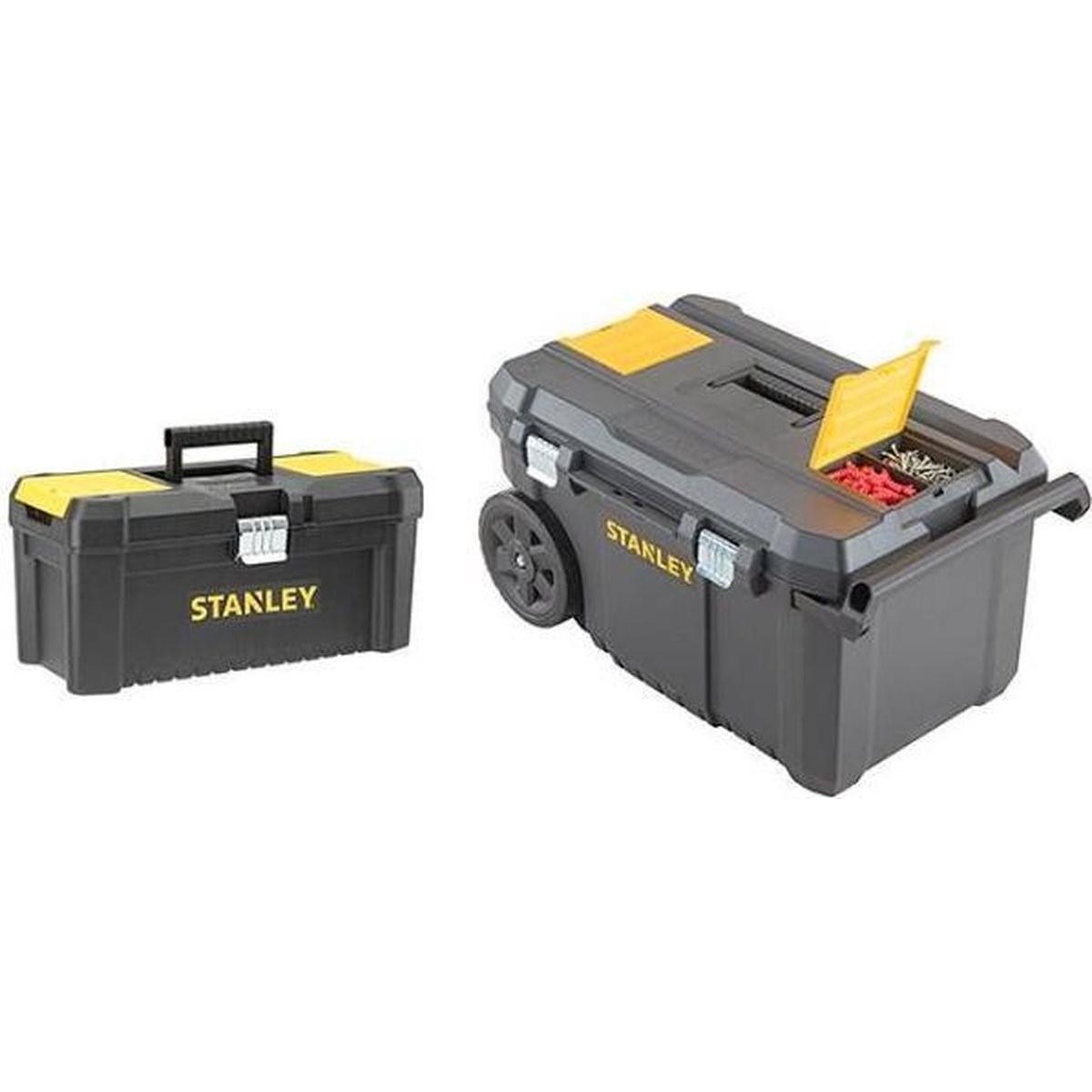 Stanley, Cassetta degli attrezzi, STST1-81697 Essentials Werkzeugtrolley 50L + Werkzeugfall 16 /