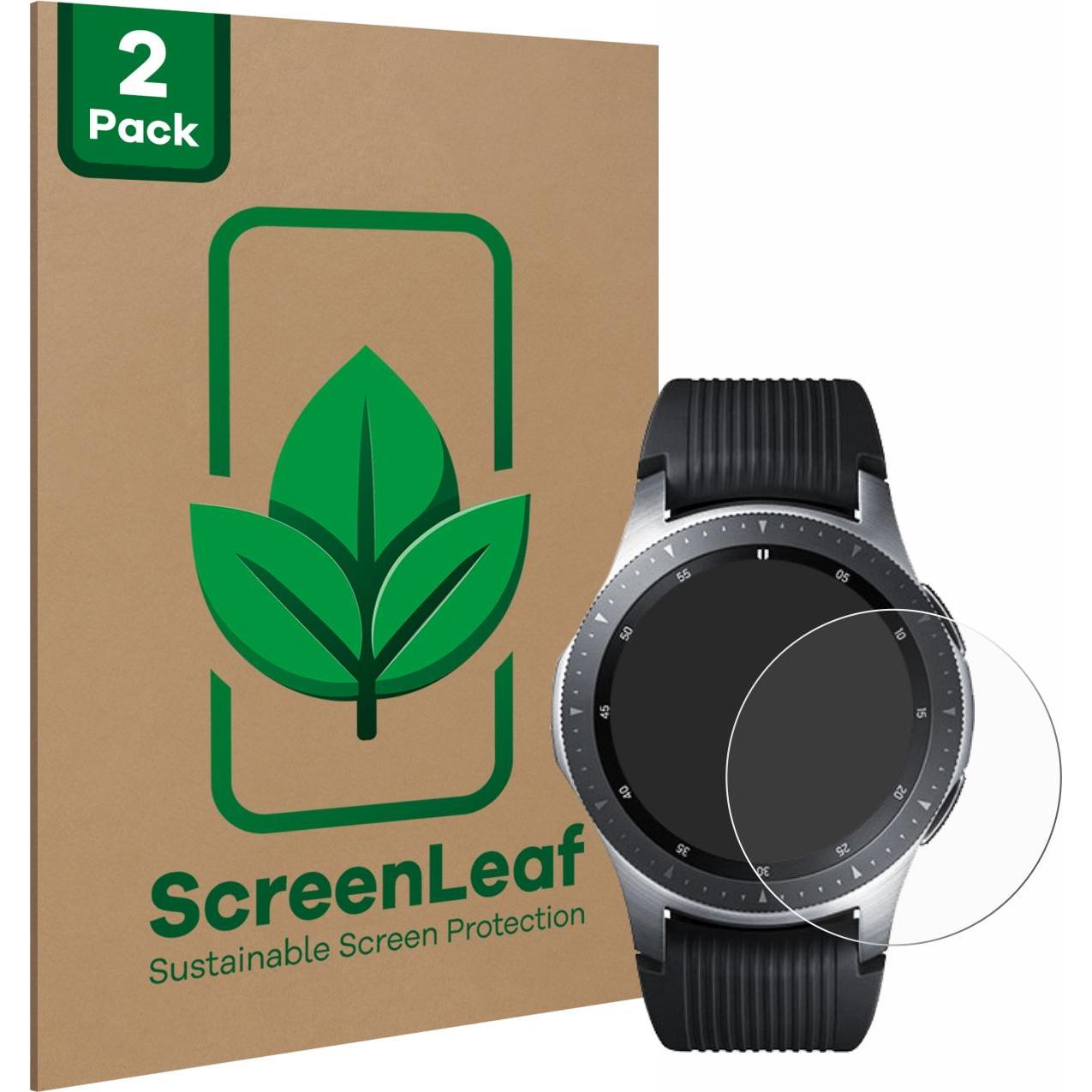 ScreenLeaf Schutzfolie nachhaltiger Displayschutz Displayschutzfolie Folie Klar Transparent, Smartwatch Schutzfolie, Tra...