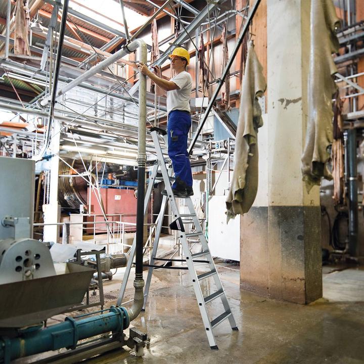 Produktbild Munk Stufen-Stehleiter einseitig begehbar mit clip-step R13 12 Stufen (Stehleiter)