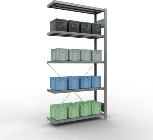 Image du produit Schulte Lagertechnik Système enfichable Élément suivant MULTIplus330 avec croisillon