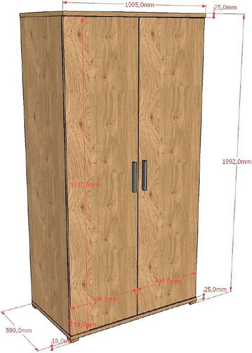 Immagine prodotto Vipack Kleiderschrank Sam (101 cm)