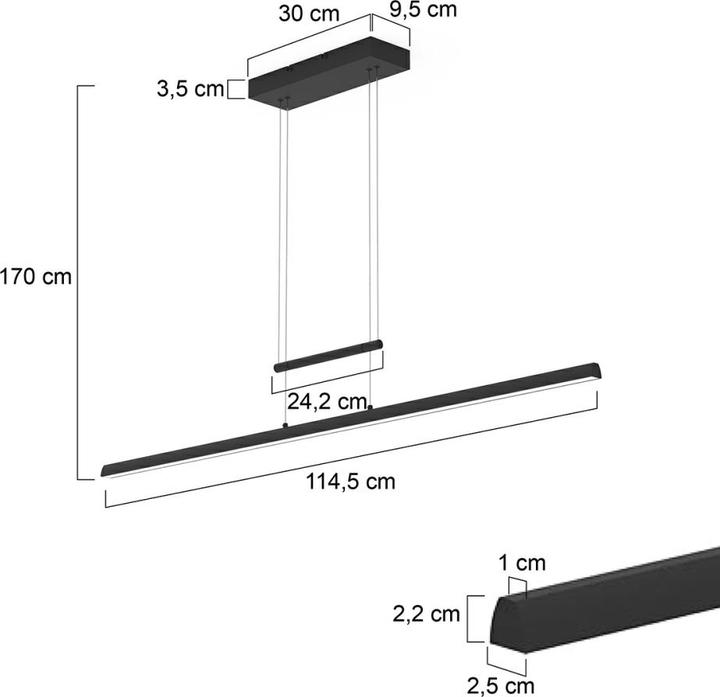 Produktbild Steinhauer Profilo (1700 lm)