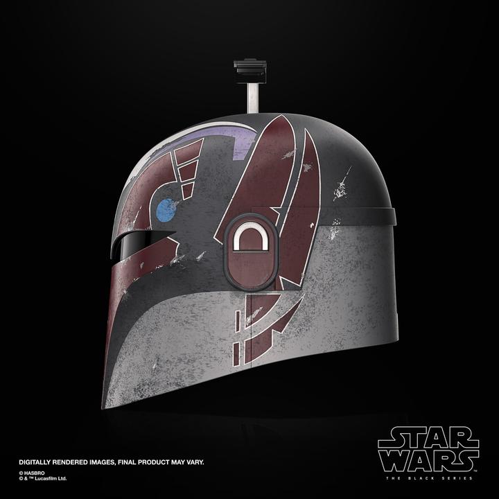 Actual product image Hasbro Star Wars: Ahsoka Black Series Electronic Helmet Sabine Wren